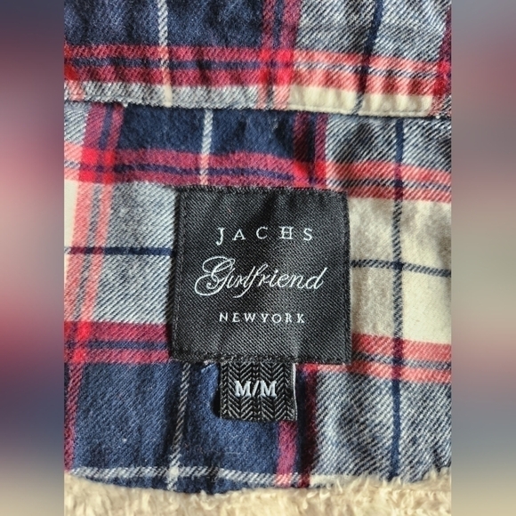 Jach Girlfriend New York,Button Front  Plaid Flannel, Long Sleeve Shirt Jacket.M - Picture 9 of 11